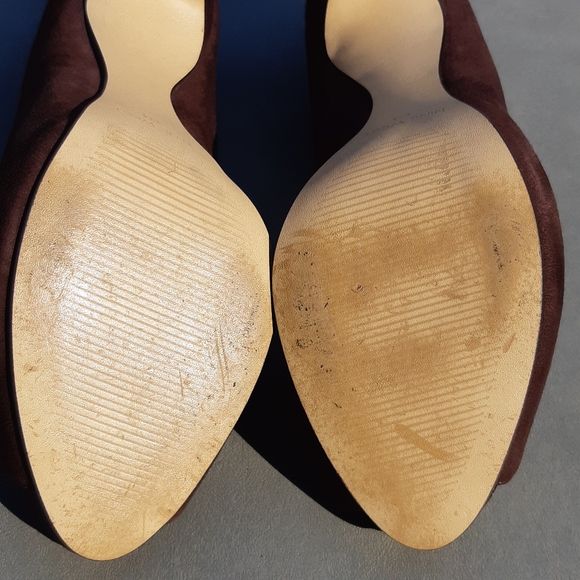 NINE WEST Suede Open Toe Pump - Picture 7 of 7